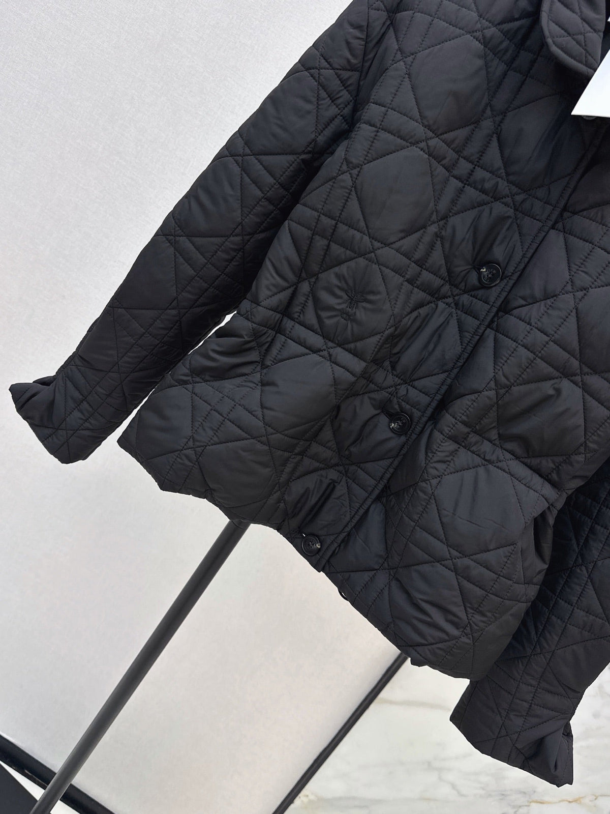Dior / 26 Fall-Winter Latest Drawstring Waist Rattan Check Cotton Jacket