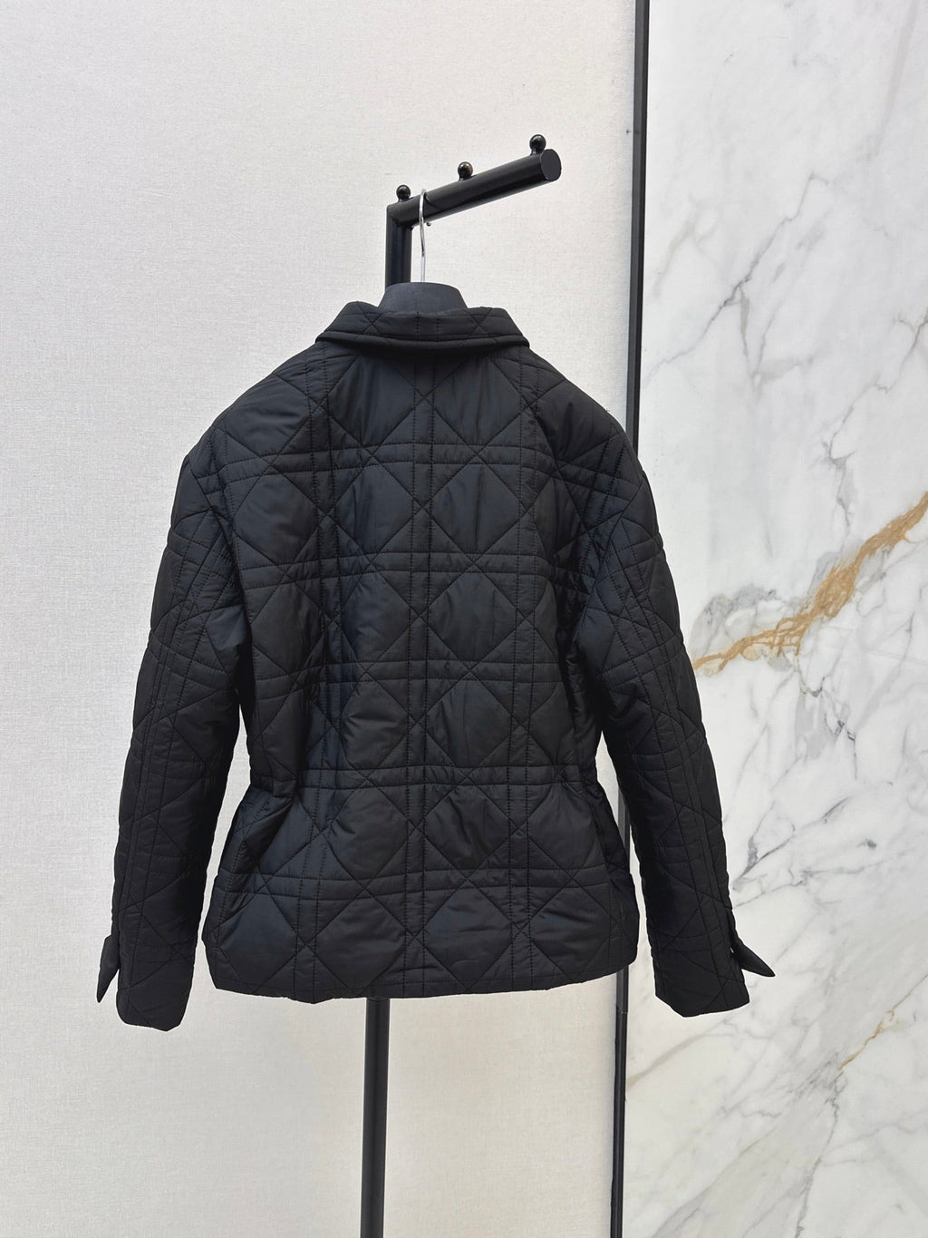 Dior / 26 Fall-Winter Latest Drawstring Waist Rattan Check Cotton Jacket