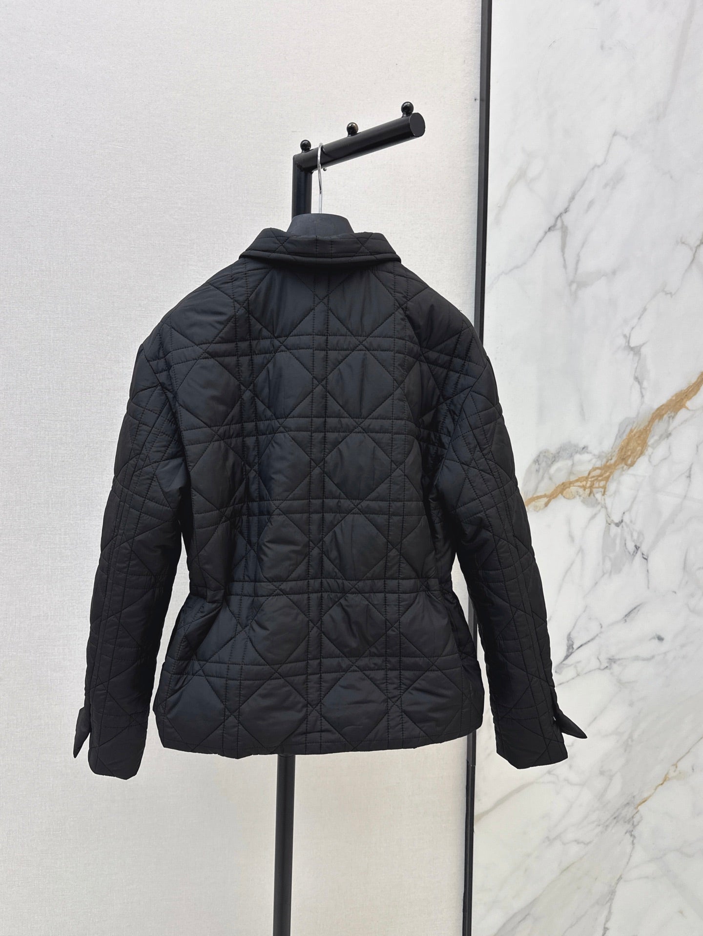 Dior / 26 Fall-Winter Latest Drawstring Waist Rattan Check Cotton Jacket
