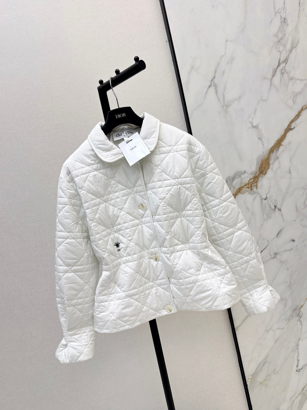 Dior / 26 Fall-Winter Latest Drawstring Waist Rattan Check Cotton Jacket