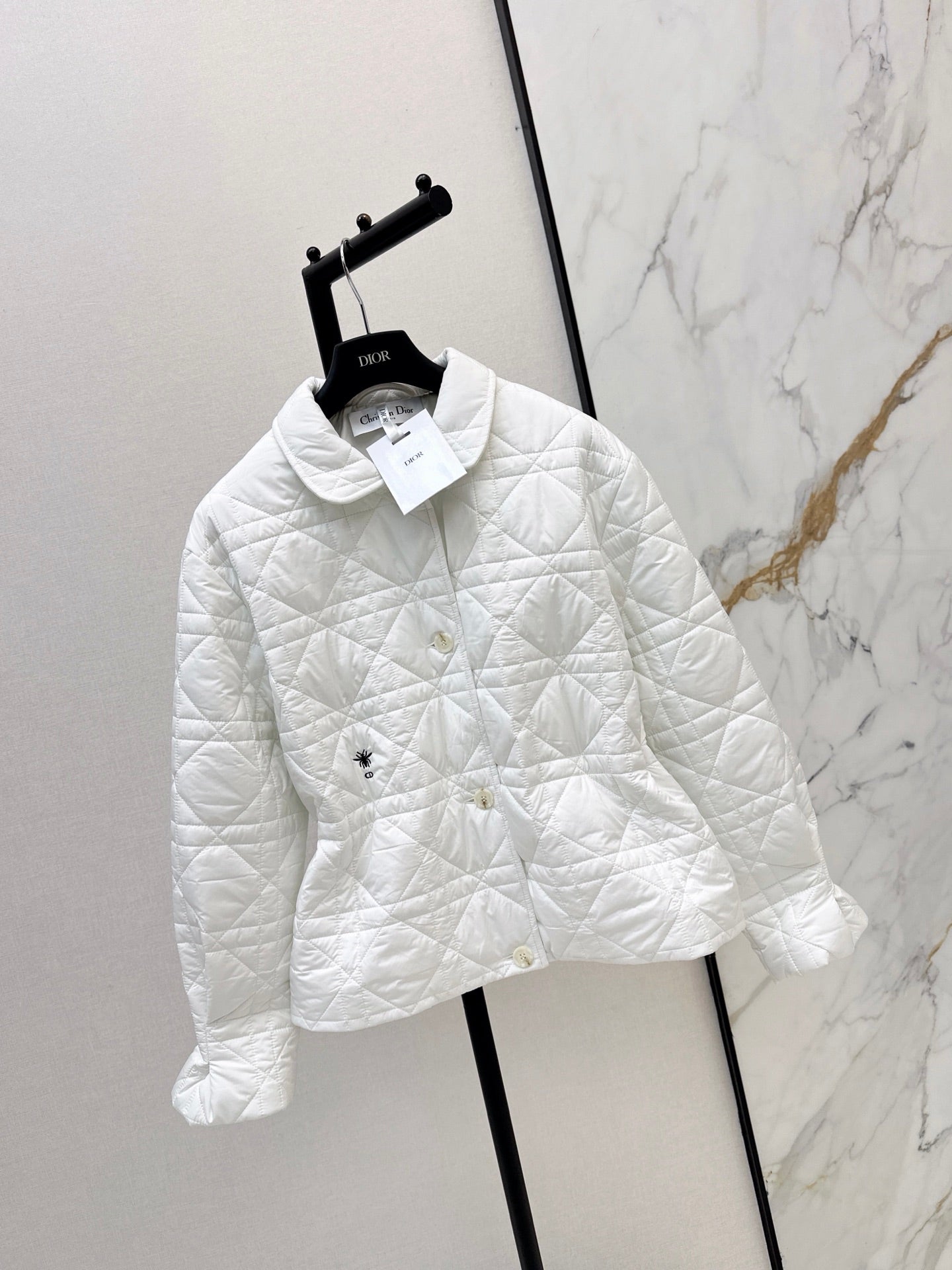 Dior / 26 Fall-Winter Latest Drawstring Waist Rattan Check Cotton Jacket