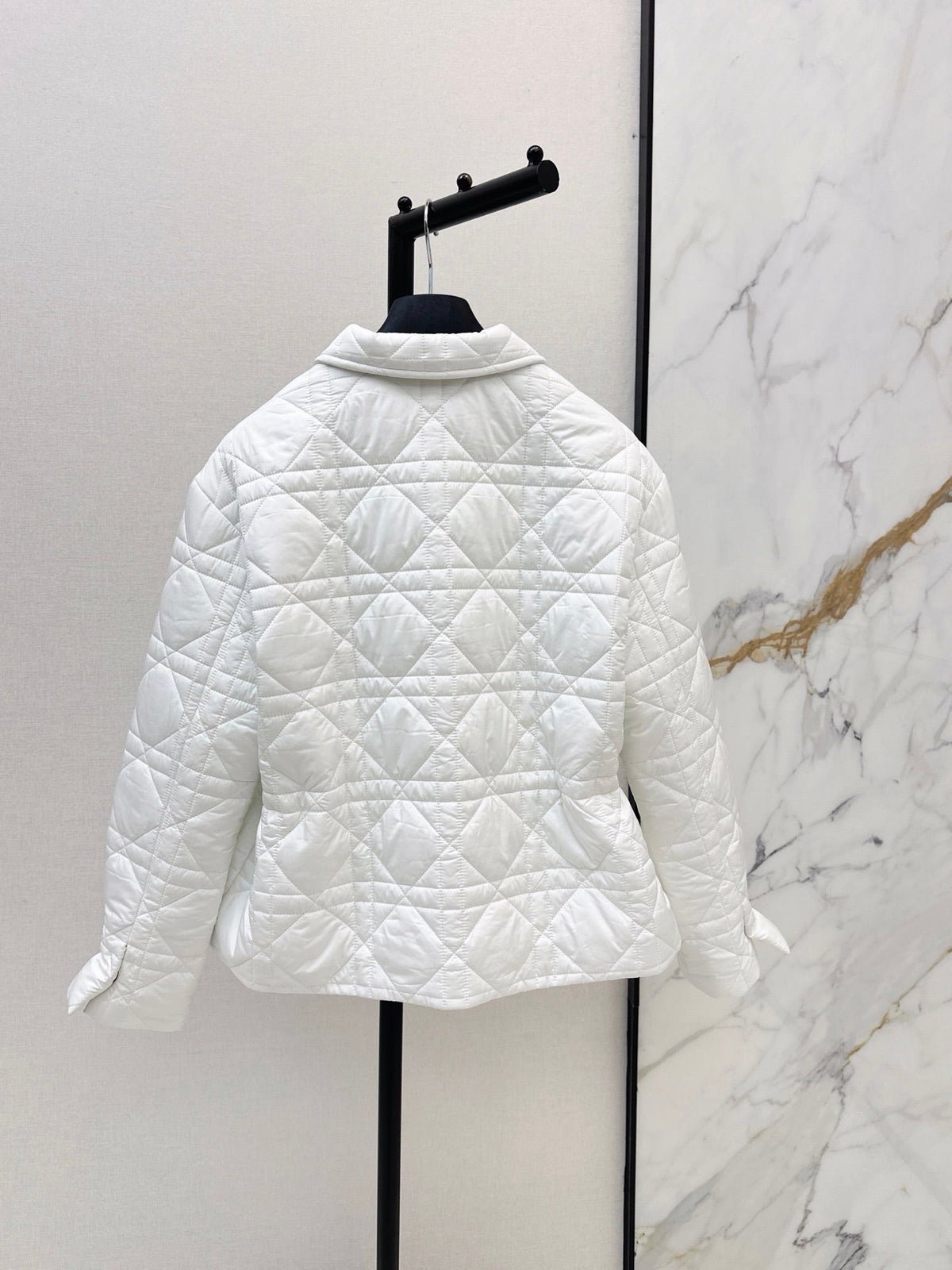 Dior / 26 Fall-Winter Latest Drawstring Waist Rattan Check Cotton Jacket
