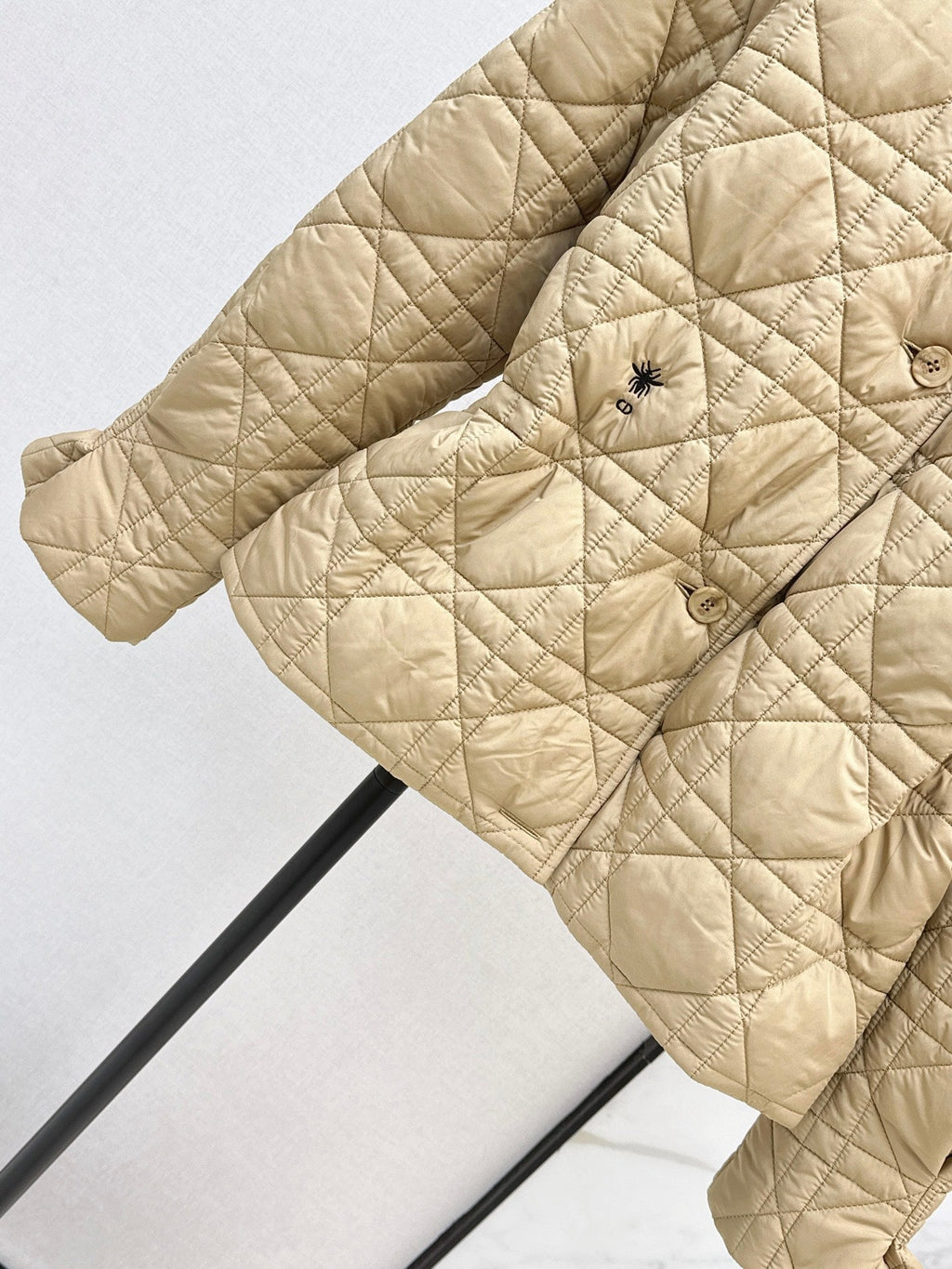 Dior / 26 Fall-Winter Latest Drawstring Waist Rattan Check Cotton Jacket