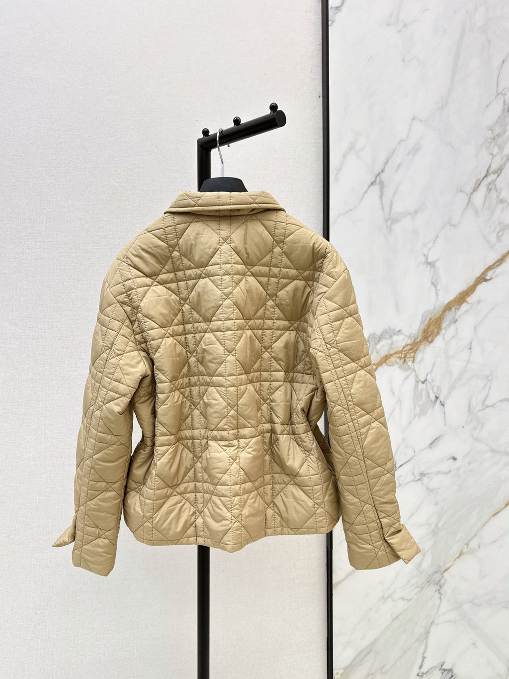 Dior / 26 Fall-Winter Latest Drawstring Waist Rattan Check Cotton Jacket