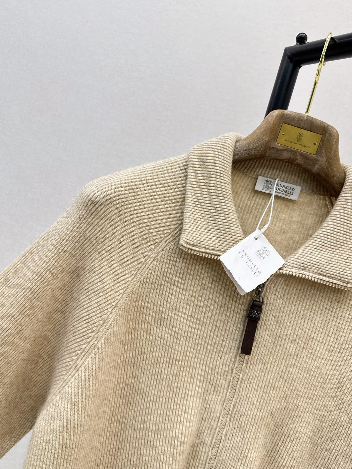 Brunello Cucinelli/26 Fall/Winter Latest Flat-Collar Cashmere Knit Jacket