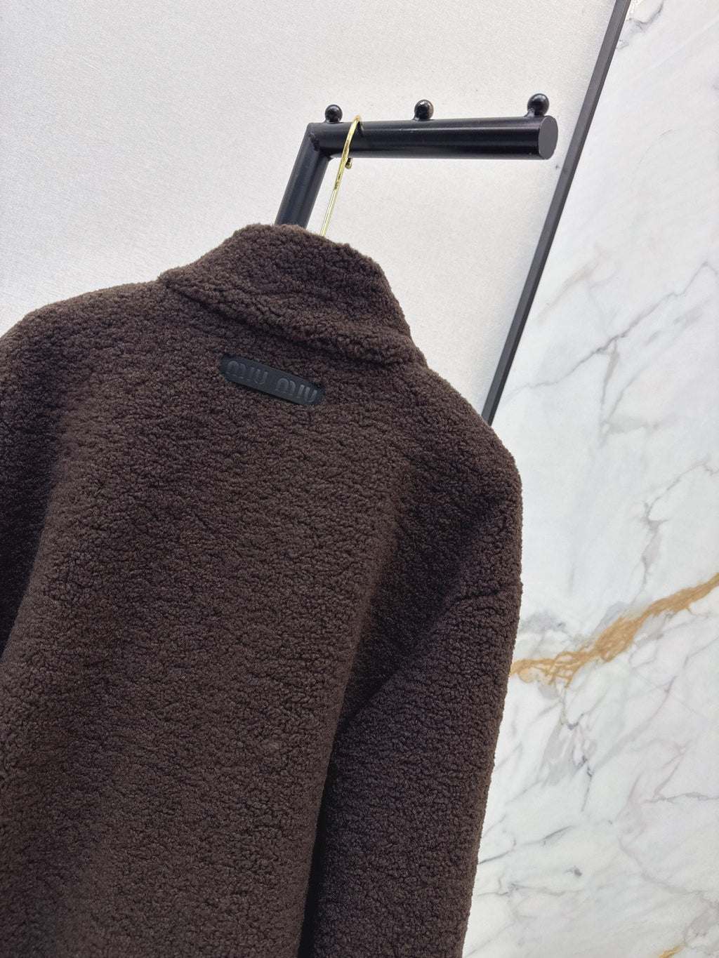 MiuMiu/26 Fall-Winter Latest Eco-Friendly Faux Shearling Jacket