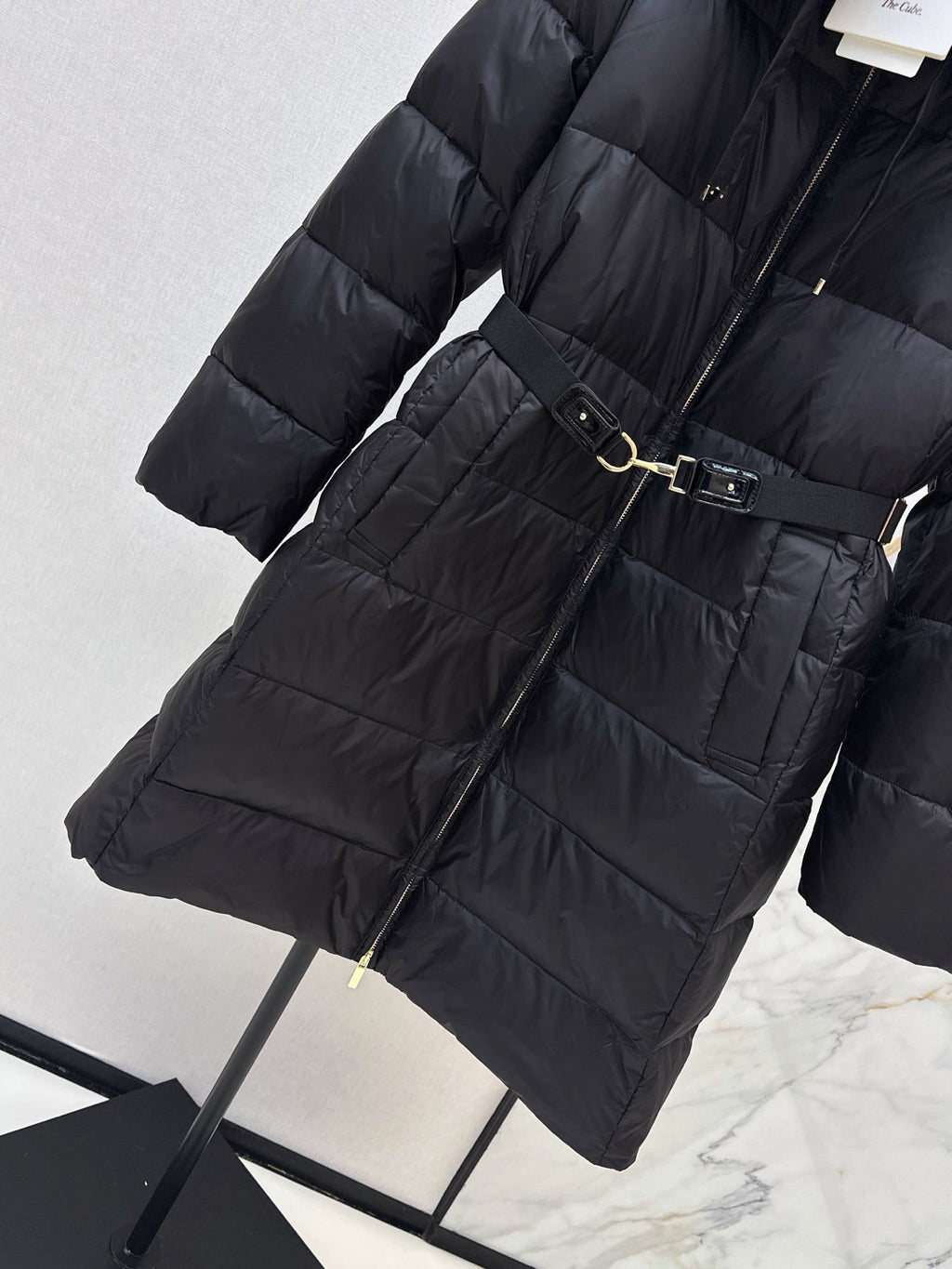 26 Fall/Winter Latest Hooded Mid-Length Down Jacket with Fur Collar