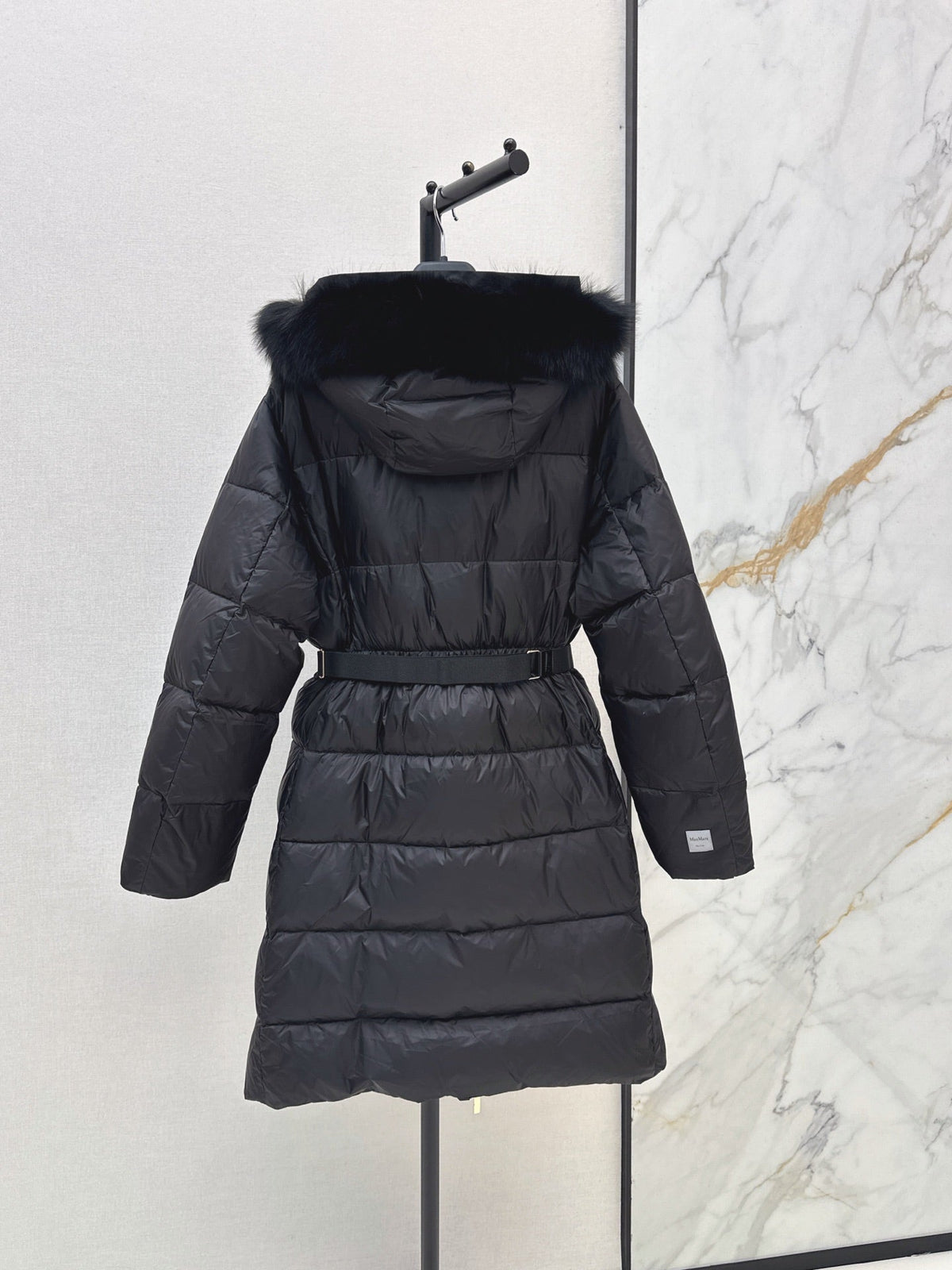 26 Fall/Winter Latest Hooded Mid-Length Down Jacket with Fur Collar