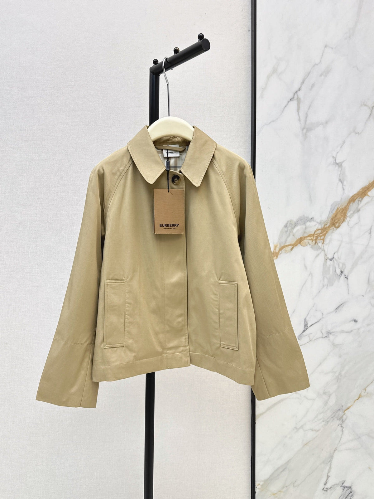 26 Fall/Winter Latest Oversized Notched Collar Trench Coat