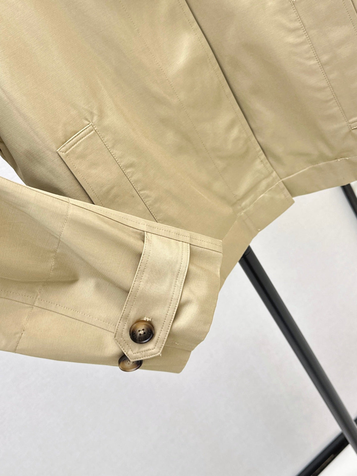 26 Fall/Winter Latest Oversized Notched Collar Trench Coat