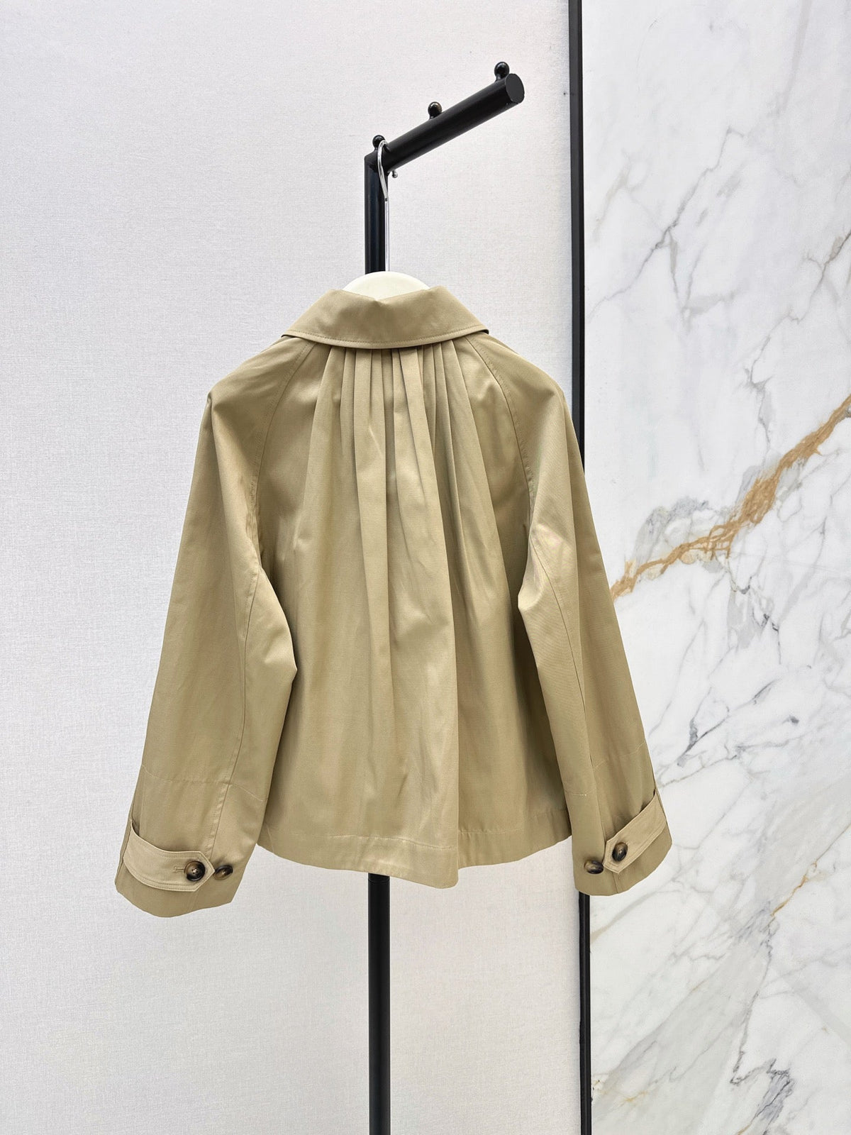 26 Fall/Winter Latest Oversized Notched Collar Trench Coat