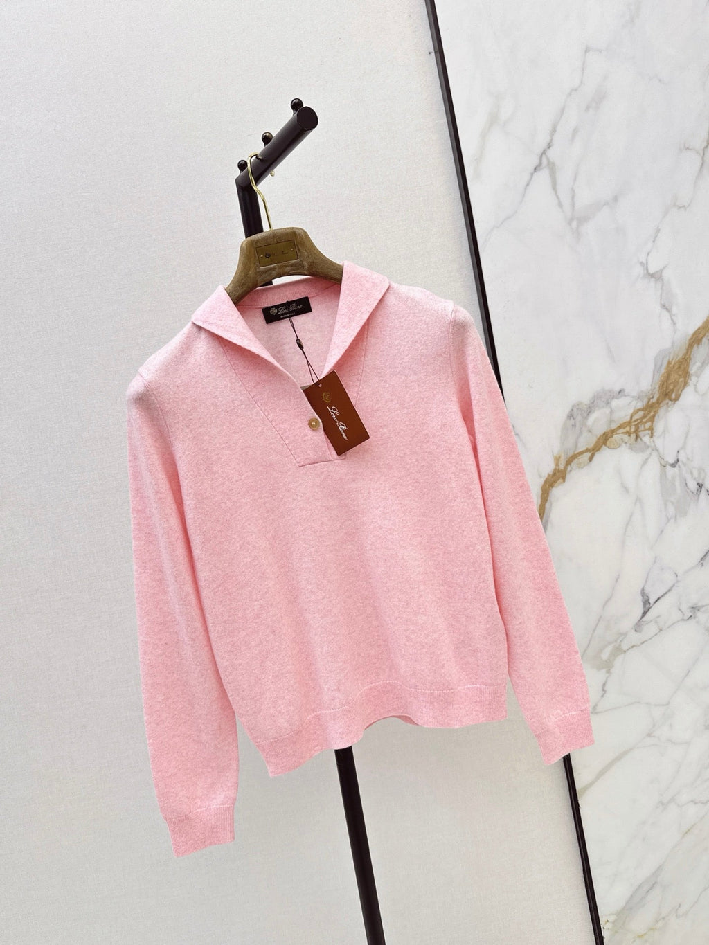 26 Fall/Winter Latest High-End Solid Cashmere Polo Neck Top