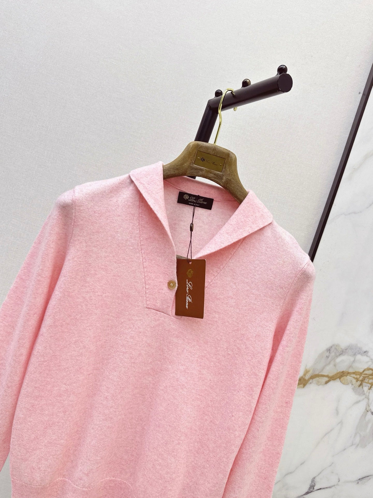 26 Fall/Winter Latest High-End Solid Cashmere Polo Neck Top
