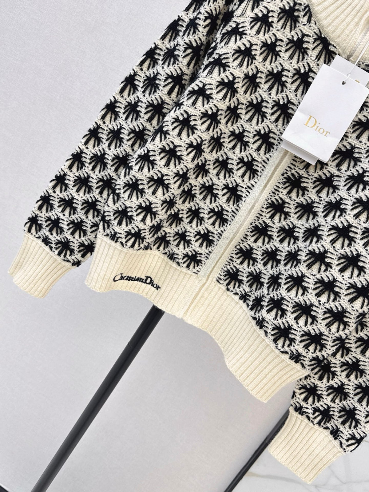 26 Fall/Winter Latest Zipper Stand Collar Loose Lazy Style Knit Cardigan