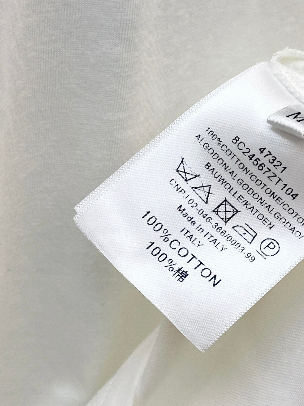 26 Fall/Winter New Pure Cotton Long-Sleeve White T-Shirt