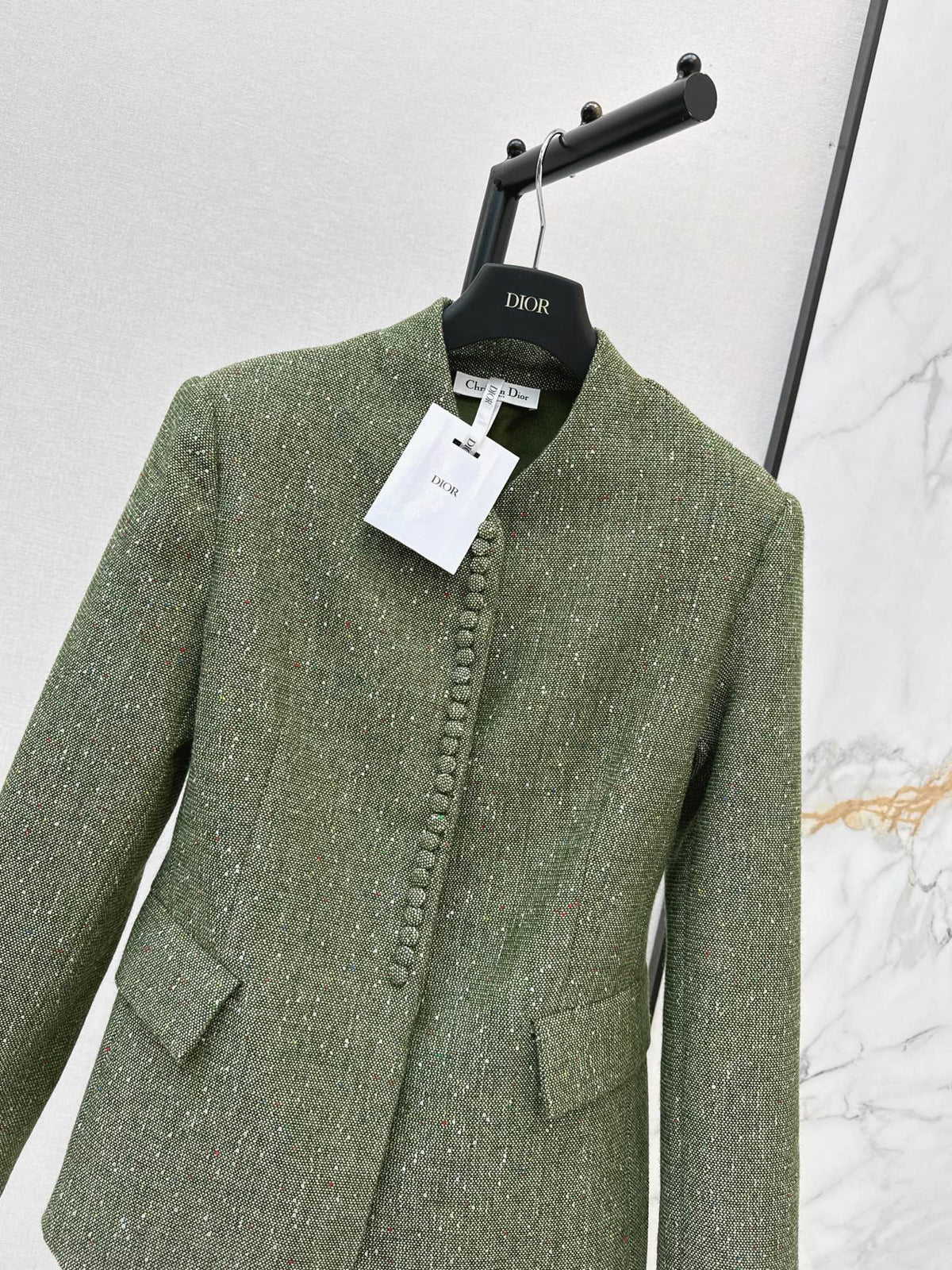 26 Autumn/Winter Latest New Chinese-Style Stand Collar Waist-Fitted Blazer