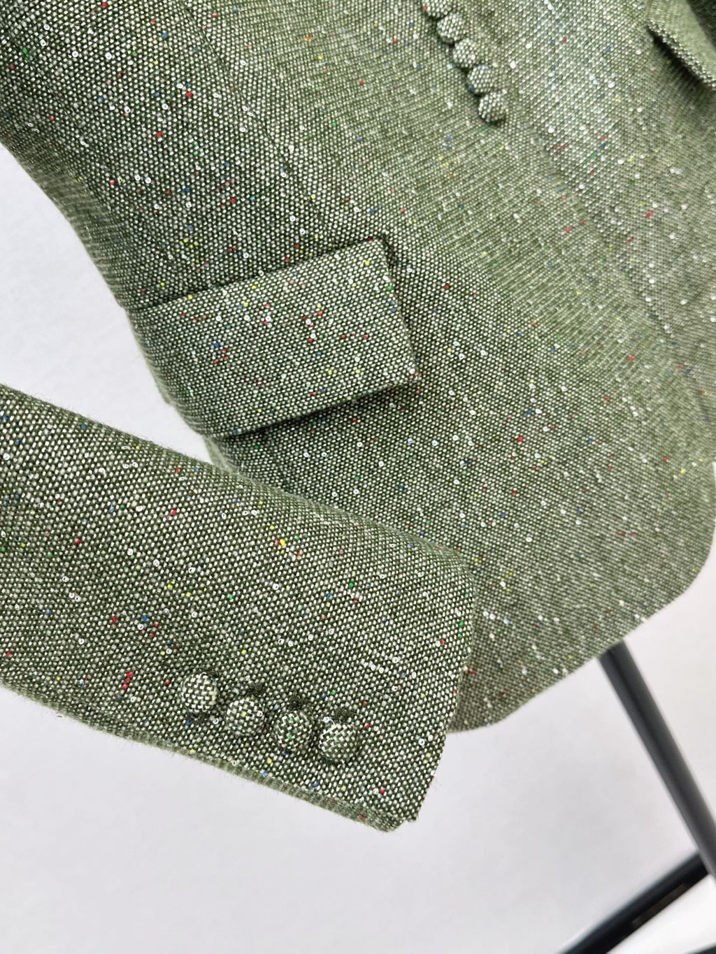 26 Autumn/Winter Latest New Chinese-Style Stand Collar Waist-Fitted Blazer