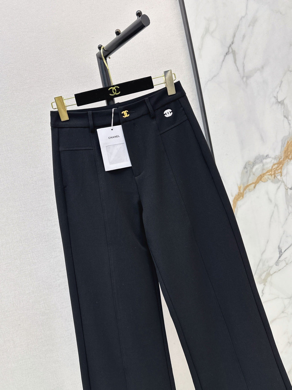 26 Fall/Winter Latest Logo-Embellished Straight-Leg Dress Pants