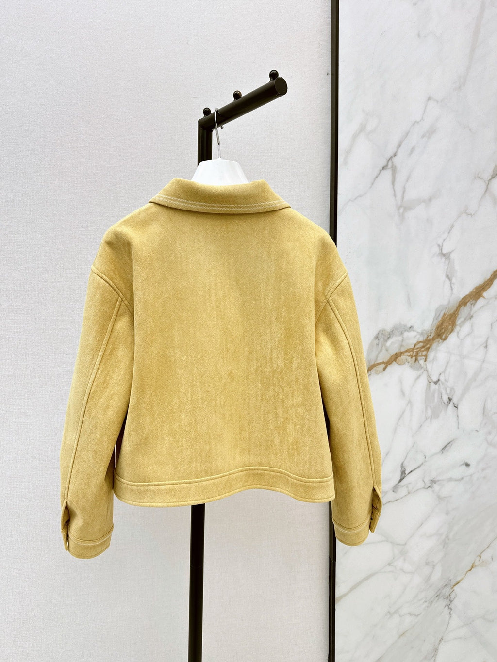 26 Fall/Winter Latest Square Logo Embroidered Suede Jacket