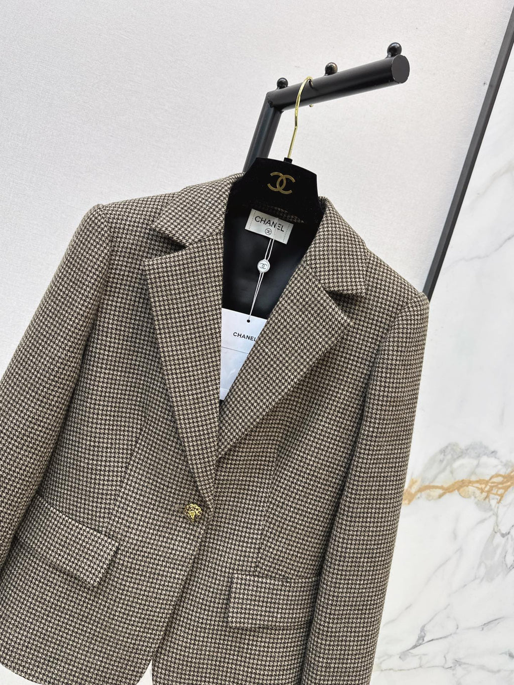26Latest Autumn/Winter Vintage Houndstooth Blazer