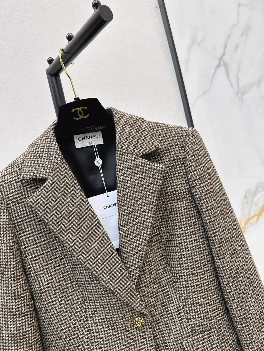 26Latest Autumn/Winter Vintage Houndstooth Blazer