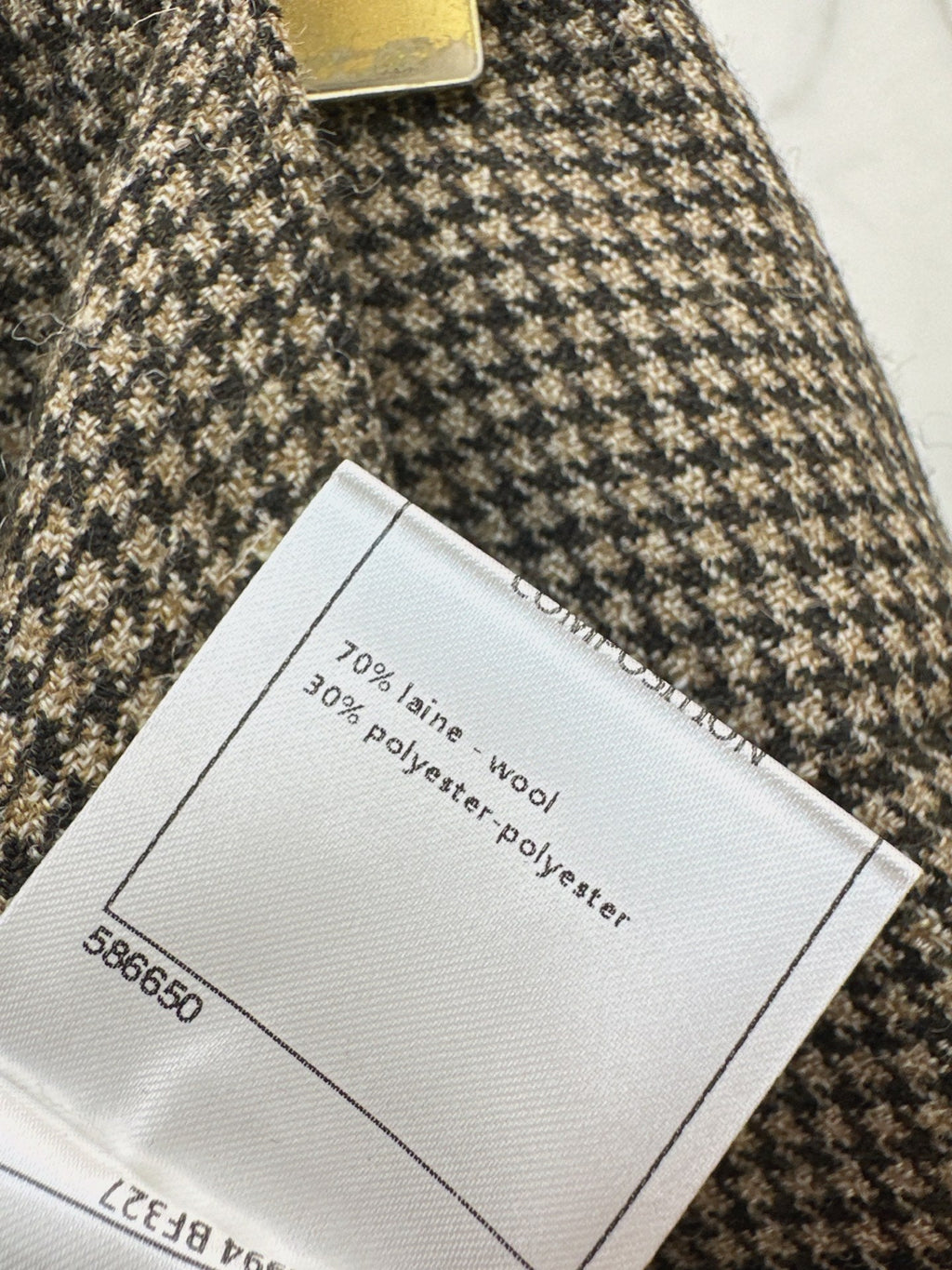 26New Early Autumn Vintage Houndstooth Straight-Leg Trousers
