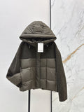 26Latest Autumn/Winter Short Hooded Down Jacket with Wool Panel Detailing