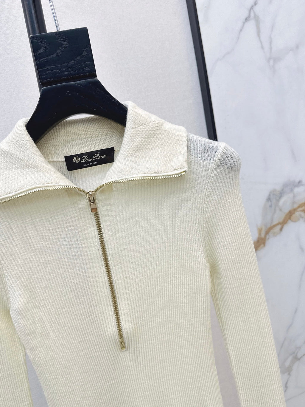 26Latest Autumn/Winter Half-Placket Wool Knit Top