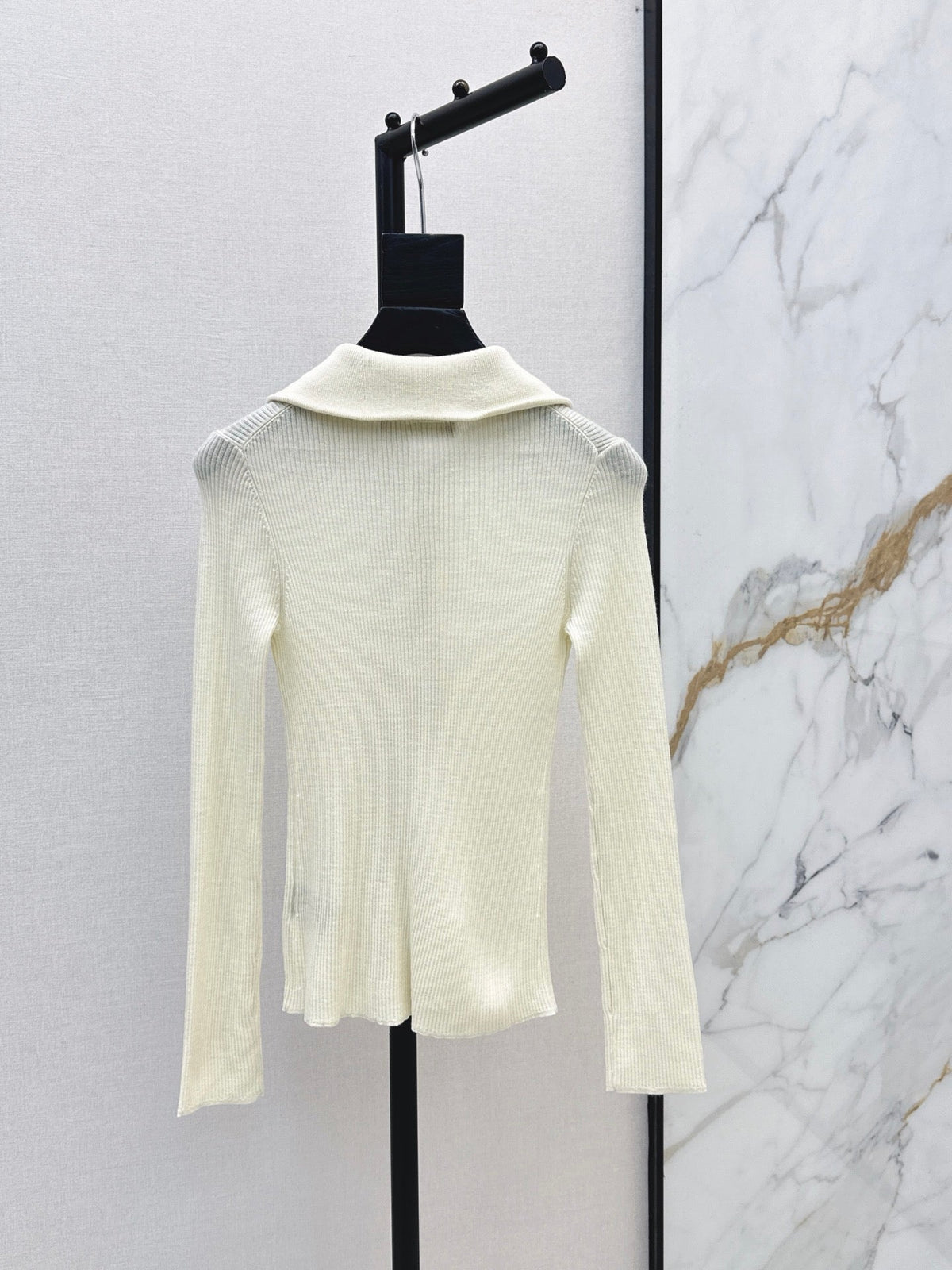 26Latest Autumn/Winter Half-Placket Wool Knit Top