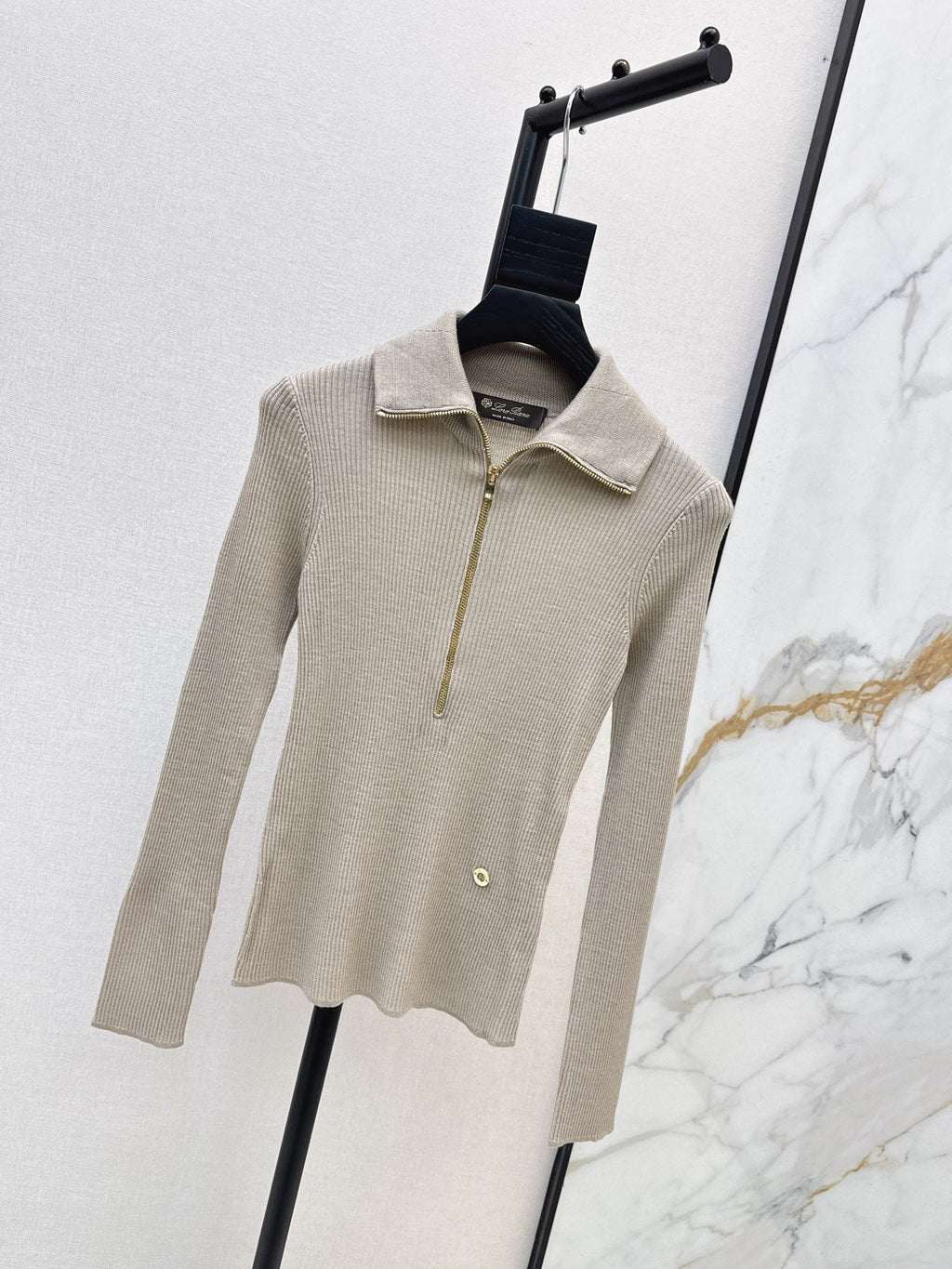 26Latest Autumn/Winter Half-Placket Wool Knit Top