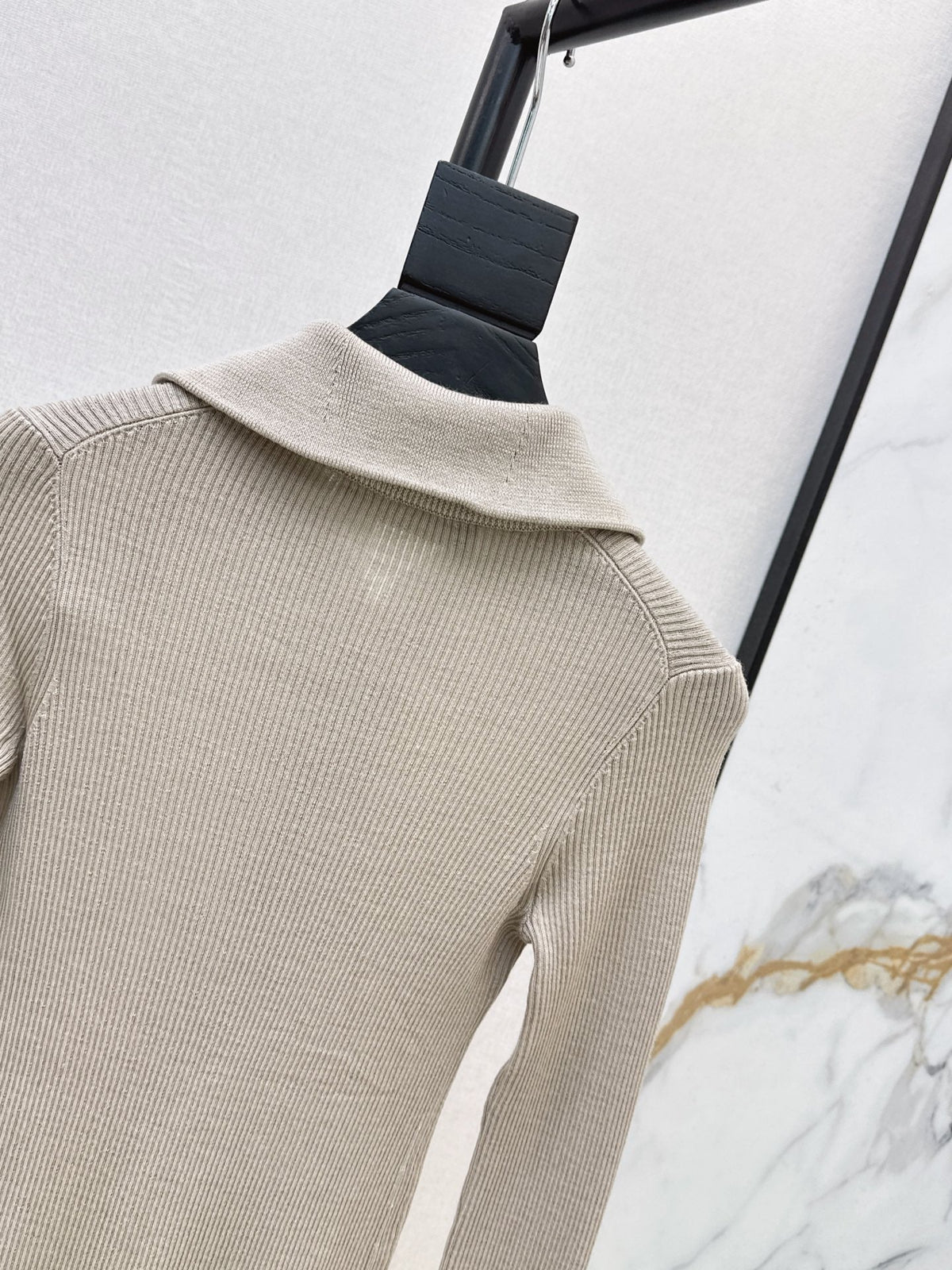26Latest Autumn/Winter Half-Placket Wool Knit Top
