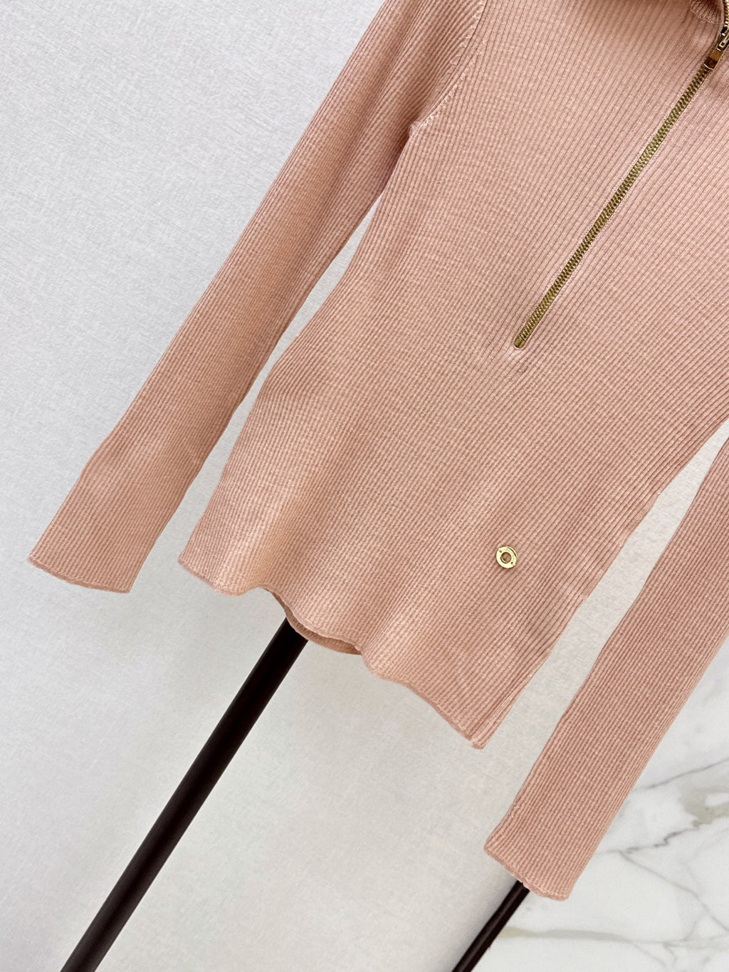 26Latest Autumn/Winter Half-Placket Wool Knit Top