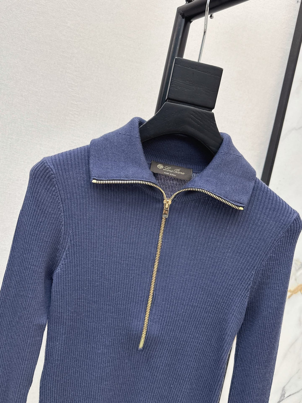 26Latest Autumn/Winter Half-Placket Wool Knit Top