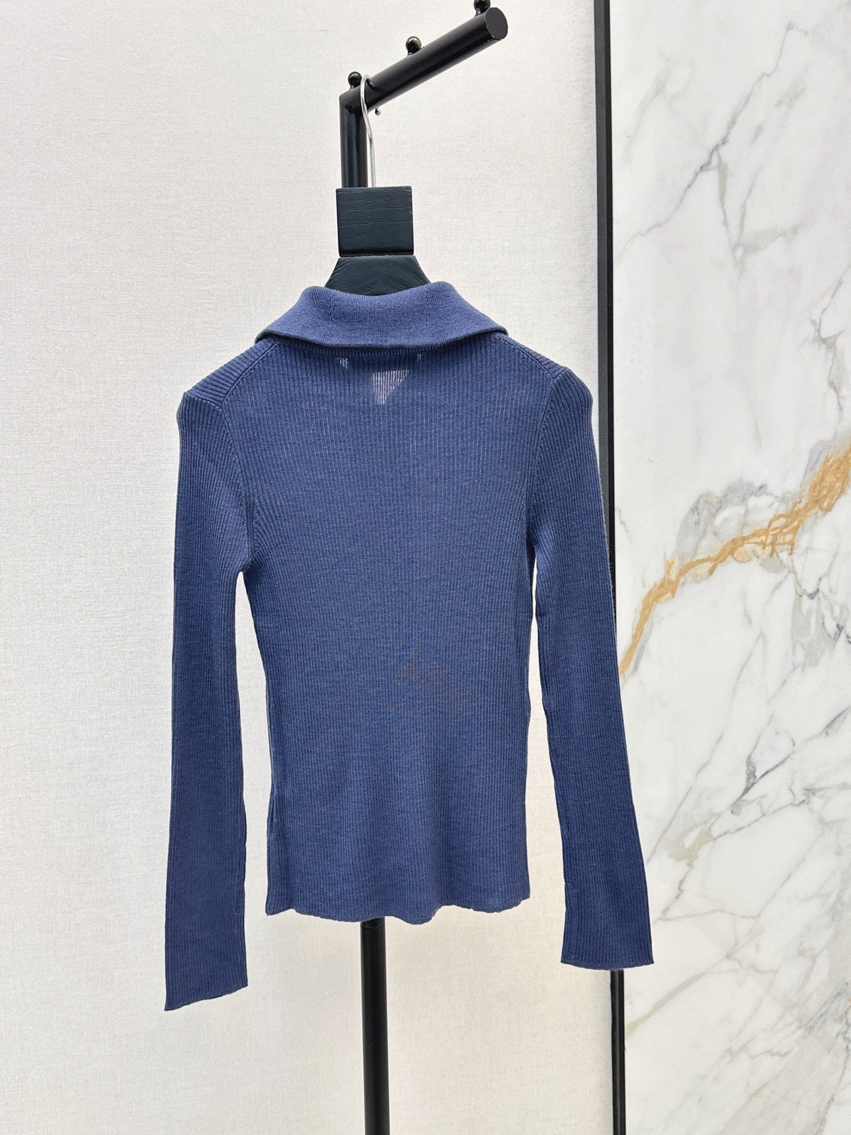 26Latest Autumn/Winter Half-Placket Wool Knit Top