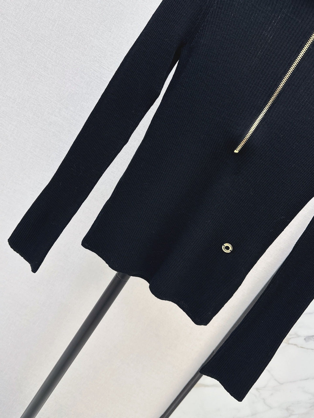 26Latest Autumn/Winter Half-Placket Wool Knit Top