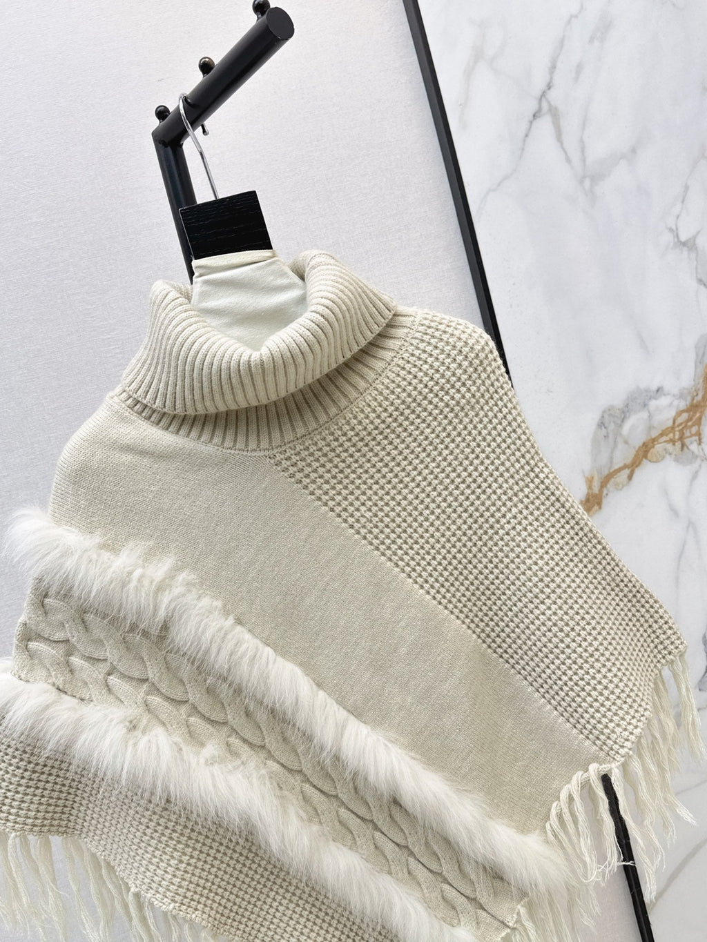 26 Fall/Winter Latest Best-Selling Series Fox Fur Collar Cape Coat