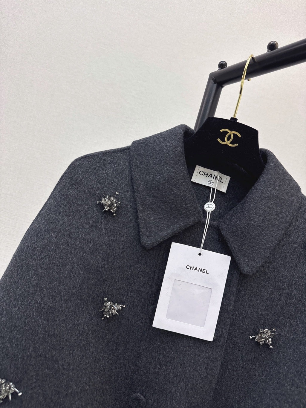 26 Fall/Winter New Double-Layer Faux Two-Piece Cape Double-Sided Wool Coat