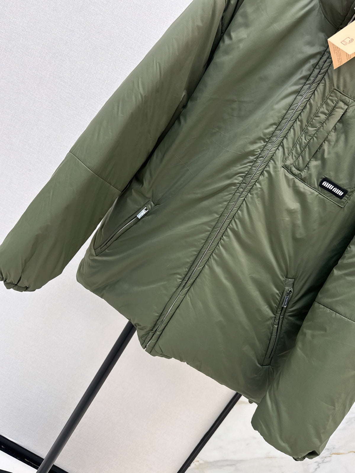 26 Fall/Winter New High-Neck Logo Letter Metal Zipper Down Jacket