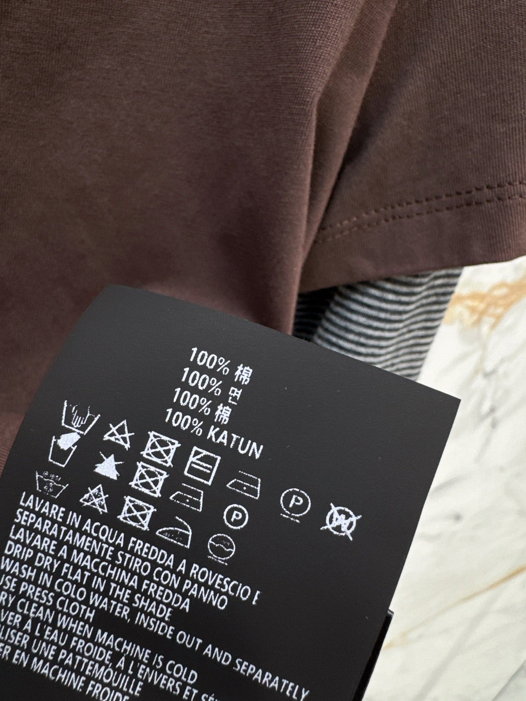 26 Early Autumn Latest Coffee-Colored Faux Two-Piece Patchwork Long-Sleeve T-Shirt