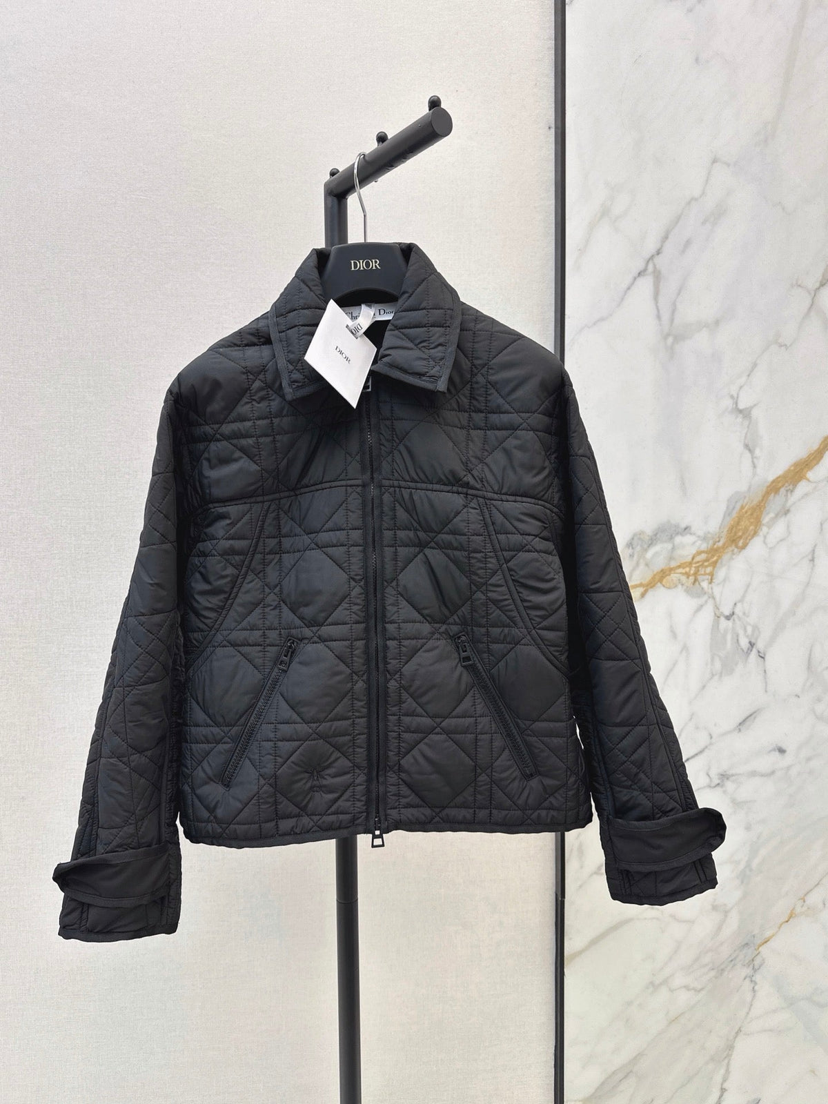 26Latest Autumn/Winter Collared Quilted Jacket (Diamond/Trellis Pattern)