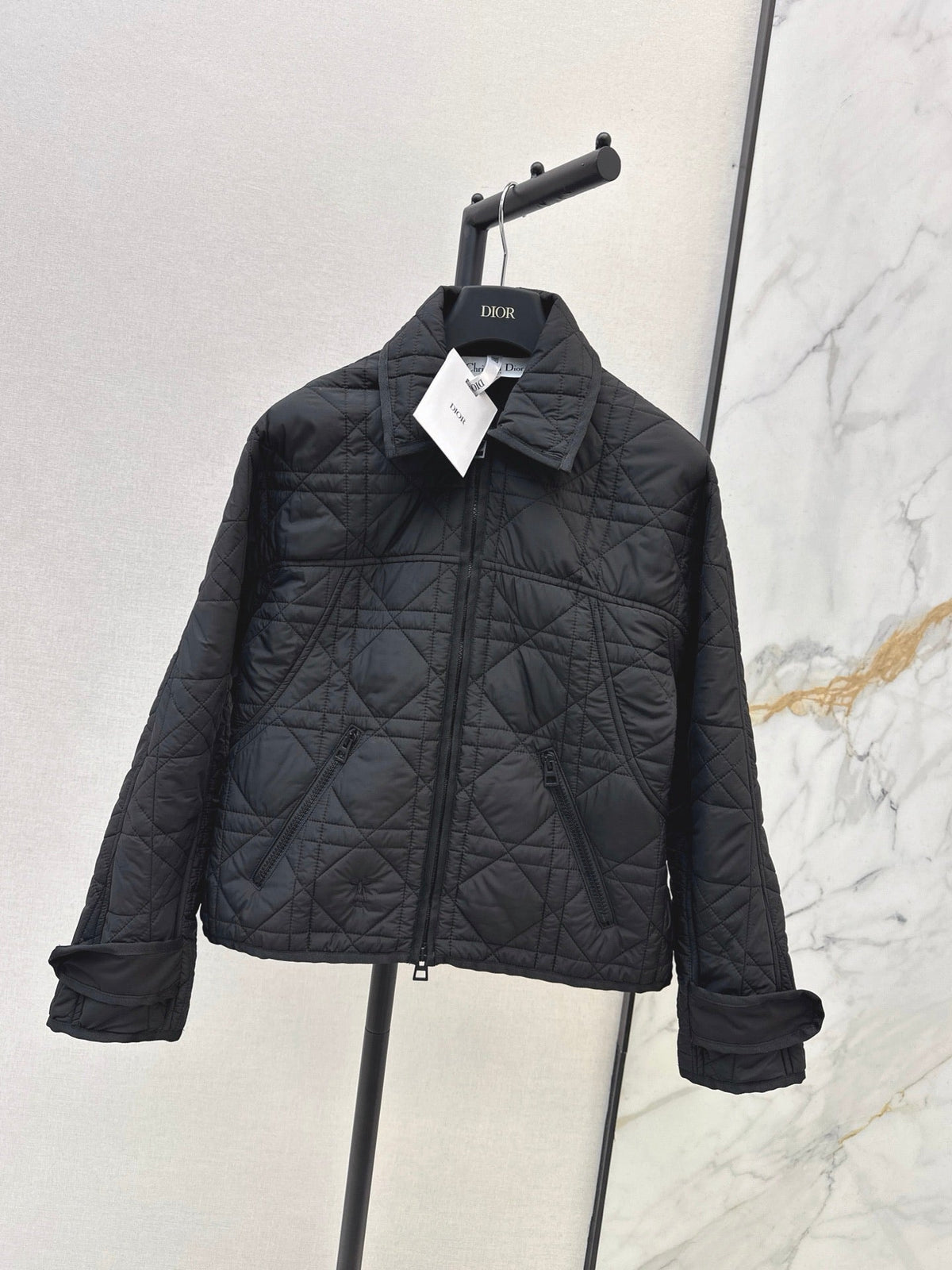26Latest Autumn/Winter Collared Quilted Jacket (Diamond/Trellis Pattern)
