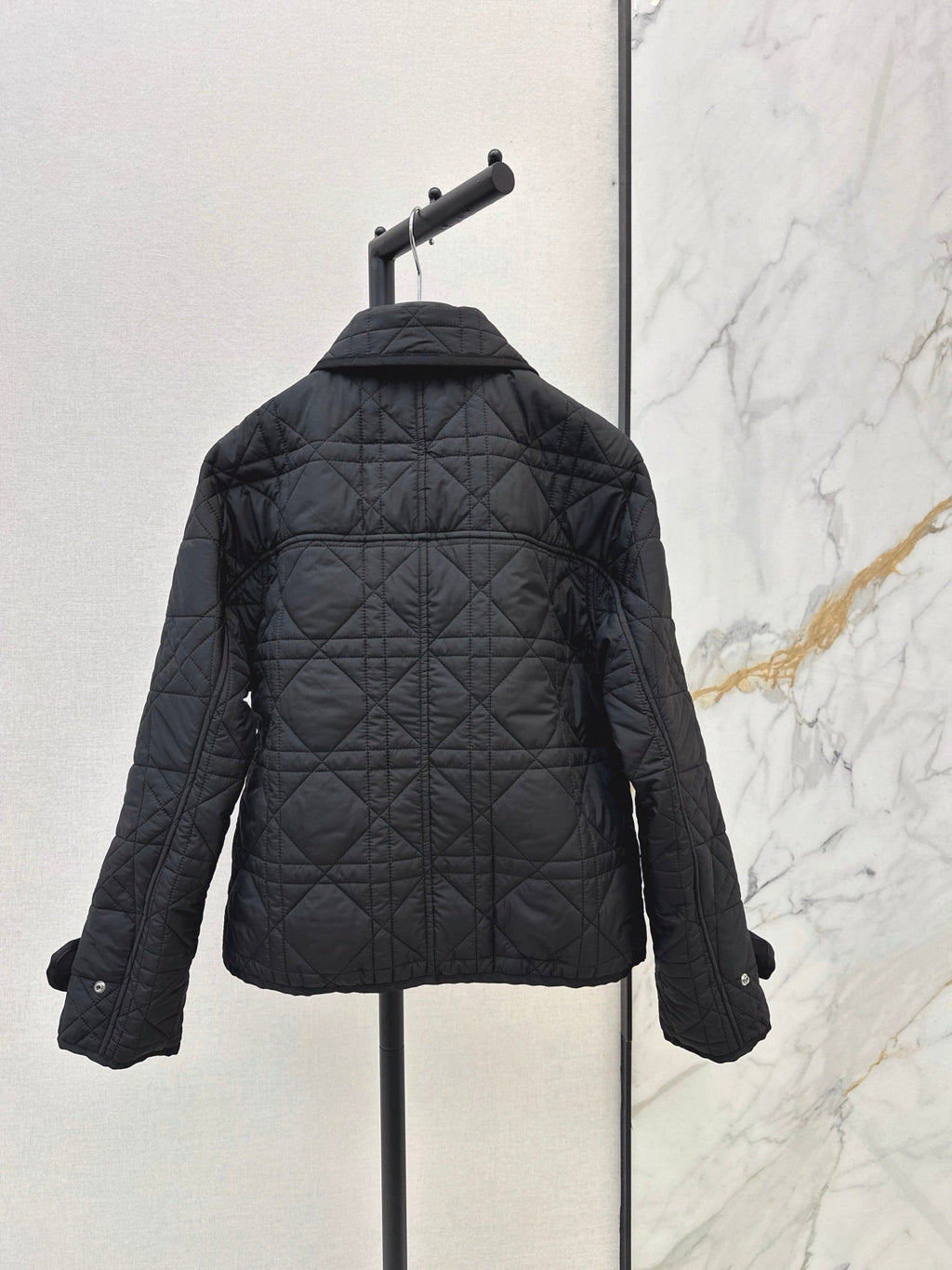 26Latest Autumn/Winter Collared Quilted Jacket (Diamond/Trellis Pattern)
