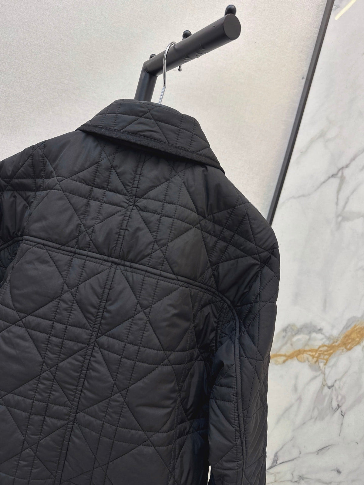 26Latest Autumn/Winter Collared Quilted Jacket (Diamond/Trellis Pattern)