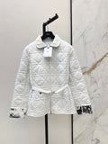 26Latest Autumn/Winter Quilted Jacket with Belt Detail