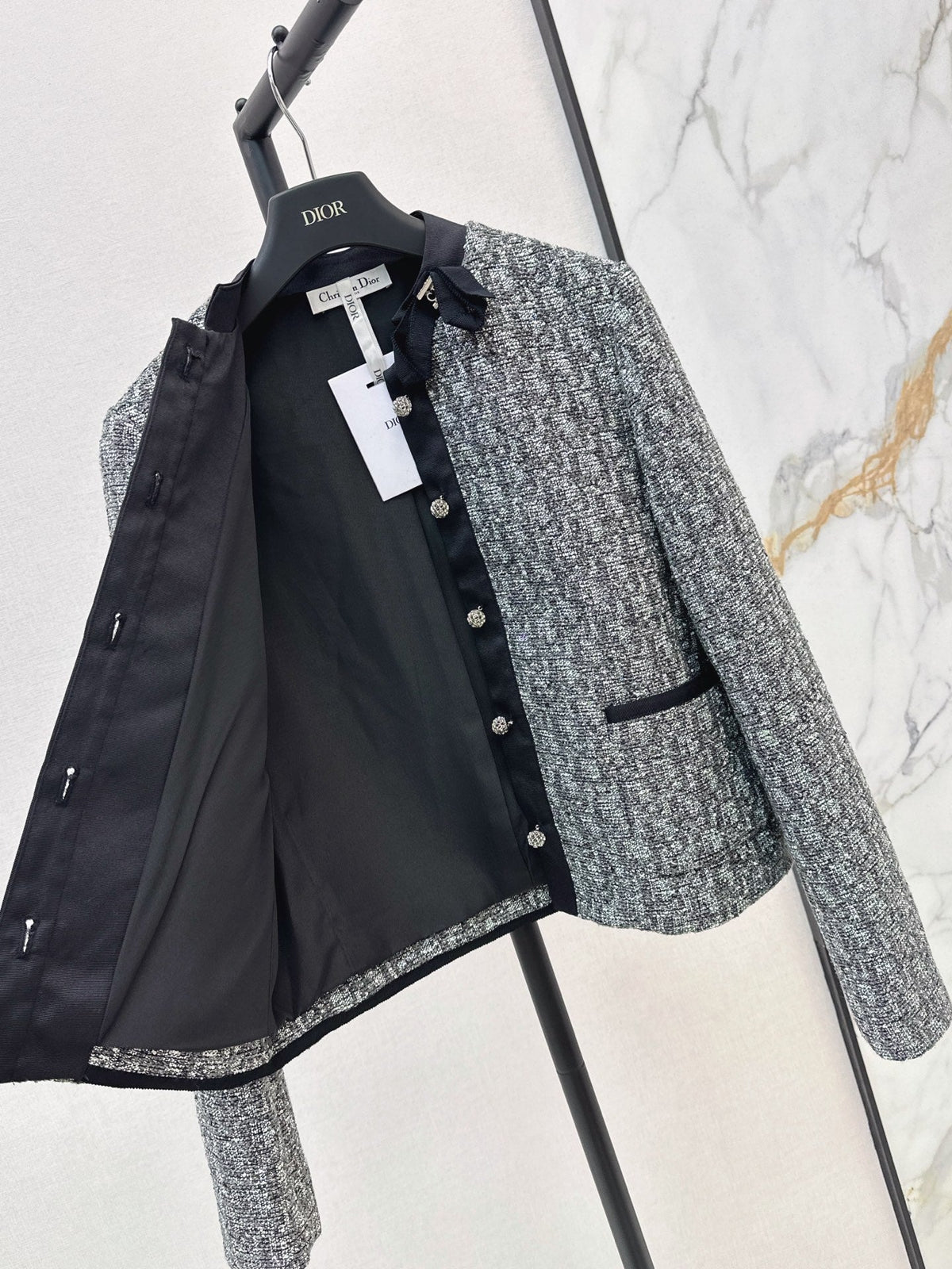 26New Autumn/Winter Classic Monogram-Print Jacket