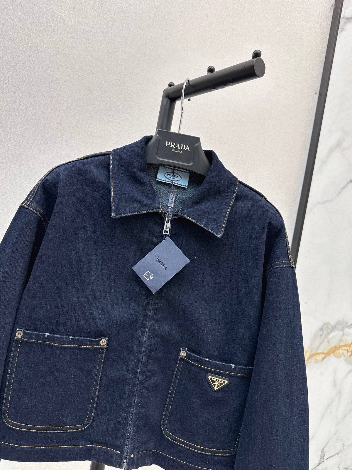 26Latest Autumn/Winter Zip-Up Jacket in Raw-Look Denim