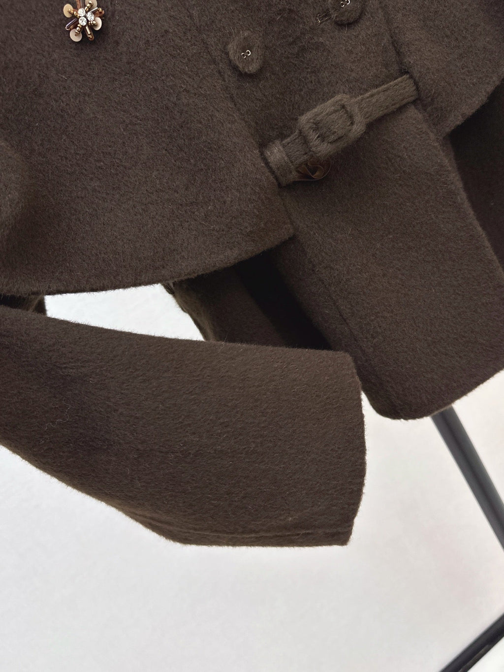 26Latest Autumn/Winter "Socialite-Style" Double-Faced Wool Coat (Cape-Style/Faux-Layered Look)