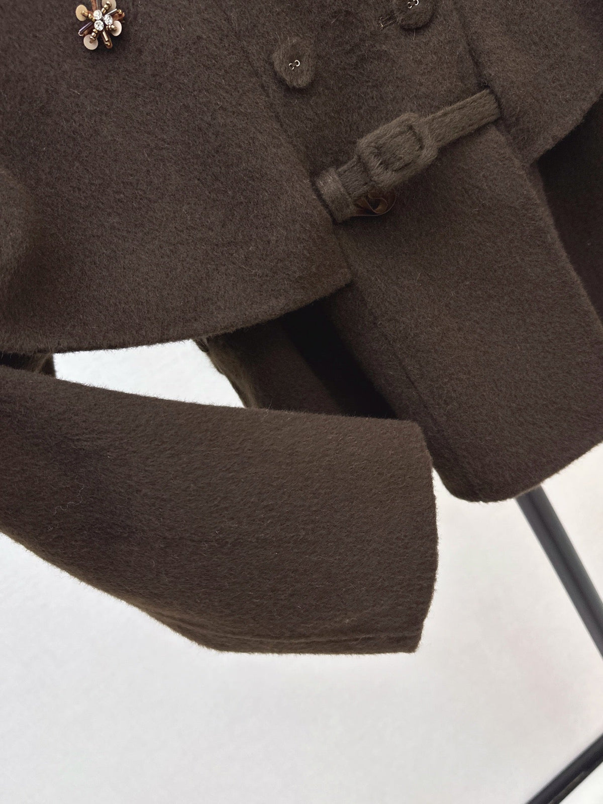 26Latest Autumn/Winter "Socialite-Style" Double-Faced Wool Coat (Cape-Style/Faux-Layered Look)