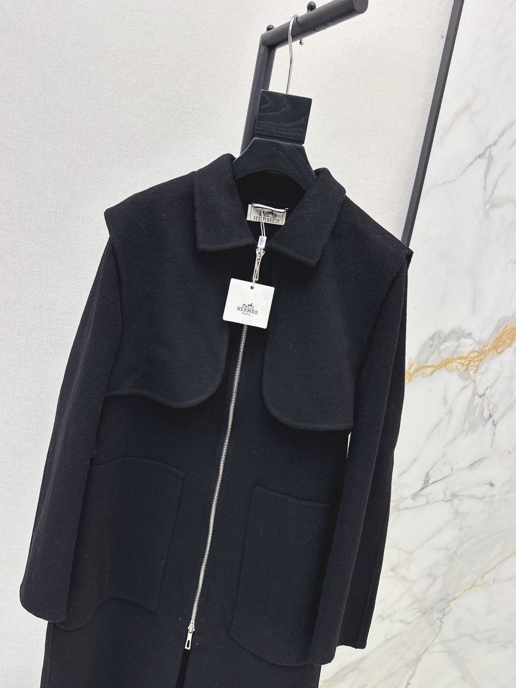 26Latest Autumn/Winter Two-Piece Set: Long Double-Faced Wool-Cashmere Coat