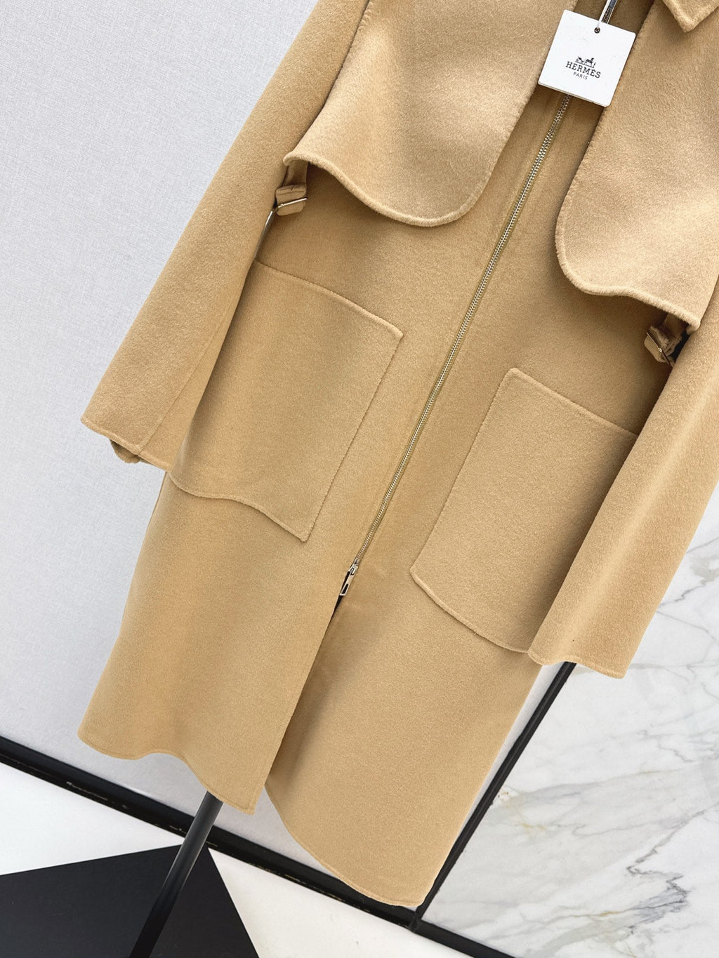 26Latest Autumn/Winter Two-Piece Set: Long Double-Faced Wool-Cashmere Coat